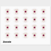 Inspirerende laptop- en plannerstickers ronde sticker (Vel)