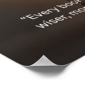 Inspirerende Leescitaat Muurkunst Poster (Hoek)