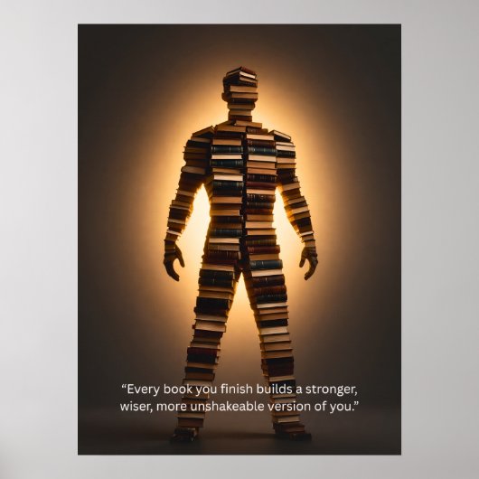 Inspirerende Leescitaat Muurkunst Poster (Voorkant)