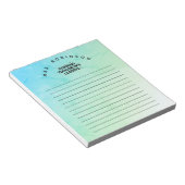 Inspirerende leiders van morgen - Custom Name Teac Notitieblok (Schuin)