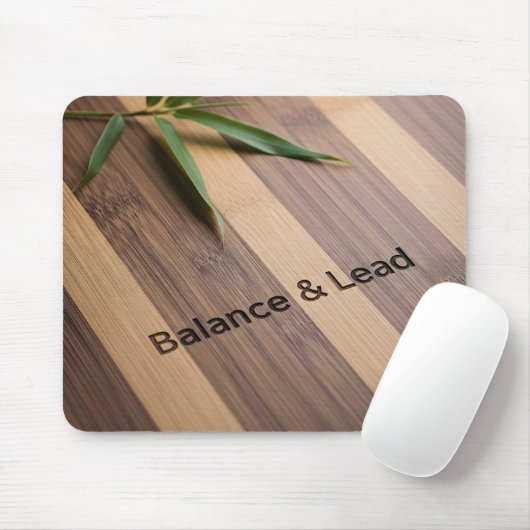 Inspirerende Leiderschap Quote Bamboe Muismat (Met muis)