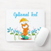 Inspirerende lentevos met paraplu muismat (Met muis)