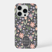 Inspirerende leraar bloemendesign telefoonhoes iPhone hoesje (Achterkant)