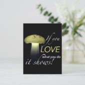 Inspirerende levenscitaten typografie Paddenstoel Briefkaart (Staand voorkant)