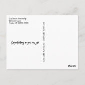 Inspirerende levenscitaten typografie Paddenstoel Briefkaart (Achterkant)