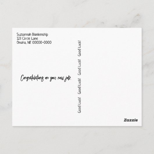 Inspirerende levenscitaten typografie Paddenstoel Briefkaart (Achterkant)