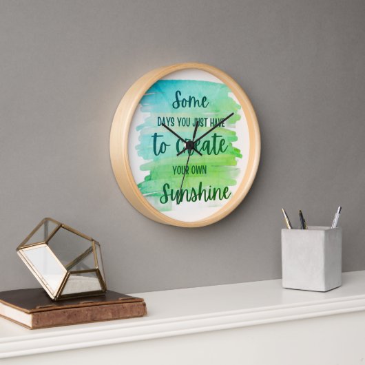 Inspirerende levensquote – creëer je eigen zonnesc (Kantoor)