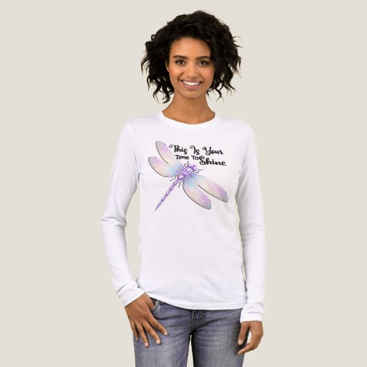 Inspirerende Libel Tri-Blend Shirt (Voorkant)