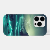 Inspirerende lichtgevende oceaan iPhone hoesje (Achterkant horizontaal)