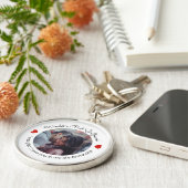 Inspirerende liefde Voeg je eigen foto en bericht  Sleutelhanger (Zijkant)