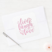 Inspirerende Live Liefde Lach Quote | Sticker Seal (Envelop)