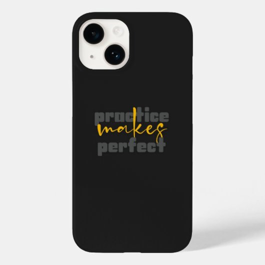 Inspirerende matte zwarte iPhone 14 hoes (Achterkant)