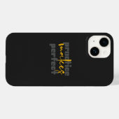 Inspirerende matte zwarte iPhone 14 hoes (Achterkant (horizontaal))