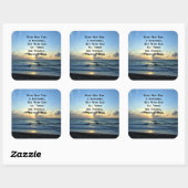 INSPIRERENDE MATTHEÜS 19:26 SCRIPTUUR FOTO VIERKANTE STICKER (Vel)