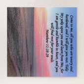 INSPIRERENDE MATTHEW 28 OCEAN FOTO ONTWERP LEGPUZZEL (Horizontaal)