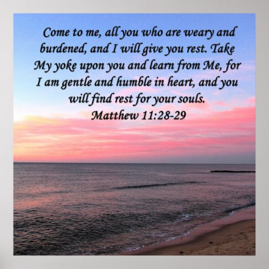 INSPIRERENDE MATTHEW 28 OCEAN FOTO ONTWERP POSTER (Voorkant)