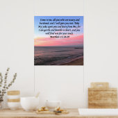 INSPIRERENDE MATTHEW 28 OCEAN FOTO ONTWERP POSTER (Keuken)