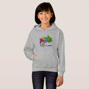 Inspirerende Meisjes Chameleon Hoodie - Levendig