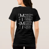 Inspirerende Mimi Tri-Blend Shirt (Achterkant)