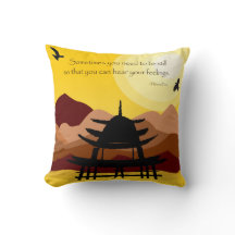 Inspirerende Mindful Quote Worpkussen