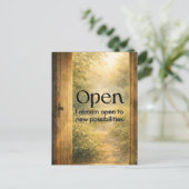 Inspirerende mindset kunst ansichtkaart briefkaart (Staand voorkant)