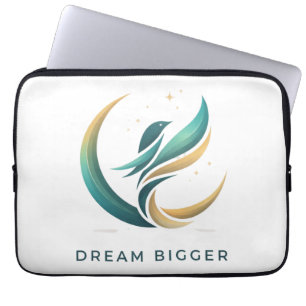Inspirerende Minimaal Kunst Logo Laptop Sleeve