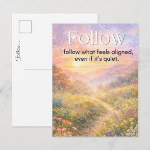 Inspirerende Minimalistische Quote voor Mindfulnes Briefkaart