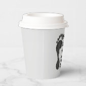 Inspirerende Moderne Zwart & Grijs Document kop Papieren Bekers (Rechts)