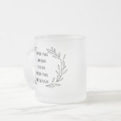 Inspirerende Moeder Citaat Vorstglas Mok (Voorkant links)