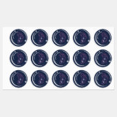 Inspirerende Moeder en Ongeboren Baby Silhouet Labels (Vel)