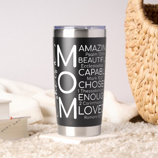 Inspirerende moeder geïsoleerde drinkbeker (Woonkamer (Gedraaid) )