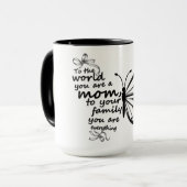 Inspirerende Moeder Vlinder Mok (Voorkant links)