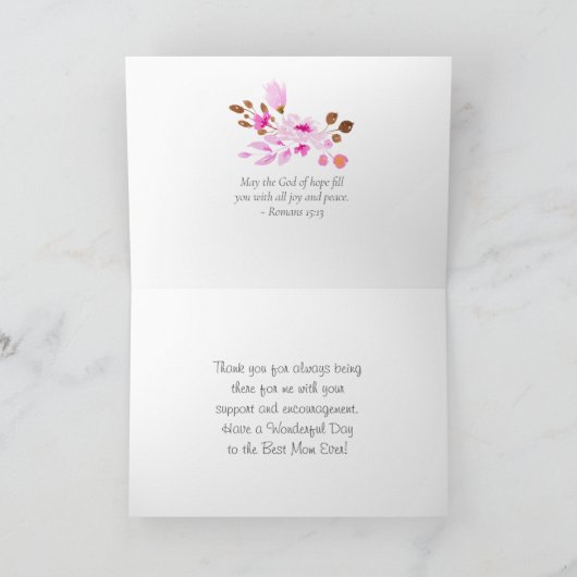Inspirerende Moederdag Bloementuin Bijbel Kaart (Binnen)