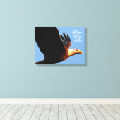 Inspirerende "Mogen dromen je vleugels geven ..." Canvas Afdruk (Insitu (Houten vloer))