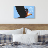 Inspirerende "Mogen dromen je vleugels geven ..." Canvas Afdruk (Insitu (Slaapkamer))