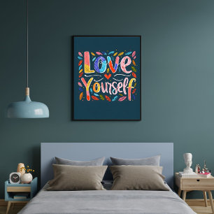 Inspirerende Motivatie Quotes over Zelfliefde Poster