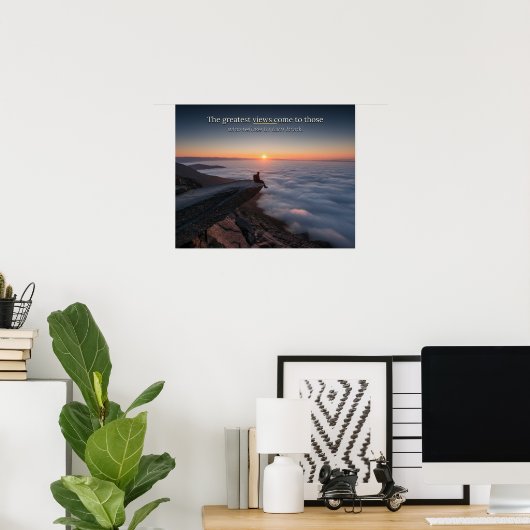 Inspirerende Motivatieverklaring Poster (Thuiskantoor)