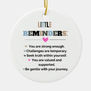 Inspirerende Motiverende Cadeaus Kleine Herinnerin Keramisch Ornament