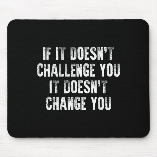Inspirerende & Motiverende Quote Voor Workout Muismat (Voorkant)