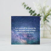 Inspirerende Motiverende Rumi Citaat Universum (Staand voorkant)