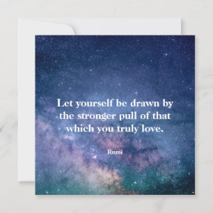 Inspirerende Motiverende Rumi Citaat Universum
