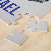 Inspirerende Motiverende Voetbalhelm Naam Legpuzzel (Zijkant)