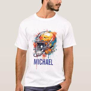 Inspirerende Motiverende Voetbalhelm Naam T-shirt