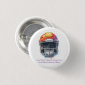 Inspirerende Motiverende Voetbalhelm  Ronde Button 3,2 Cm (Voorkant /achterkant)