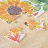 Inspirerende Motiverende Zonnebloem Legpuzzel (Zijkant)