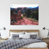 Inspirerende Mountain Trail Canvas Print (Insitu (Slaapkamer))