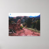 Inspirerende Mountain Trail Canvas Print (Voorkant)