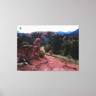 Inspirerende Mountain Trail Canvas Print