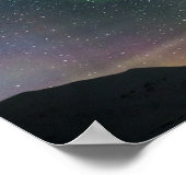 Inspirerende Nachtelijke Aurora Noorderlicht Poster (Hoek)