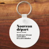 Inspirerende Nederlandse Nieuwe Start Nouveau Depa Sleutelhanger (Voorkant)